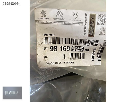 PEUGEOT RİFTER ÖN TAMPON ALT BANDI 9816992580