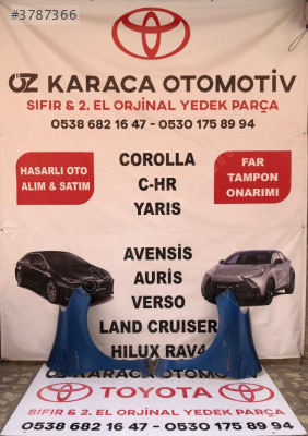 2013-2018 TOYOTA YARİS SÖKME ORJİNAL TAKIM ÖN ÇAMURLUK
