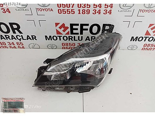 TOYOTA YARİS SOL FAR ÇIKMA ORJİNAL YEDEK PARÇA 15-16