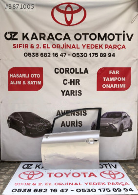 2007-2012 TOYOTA AURIS ÇIKMA ORJINAL SOL ÖN KAPI