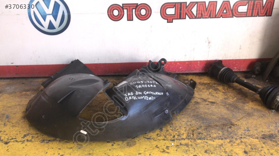 DACİA SANDERO  2008-2012 sağ ön çamurluk davlumbazı