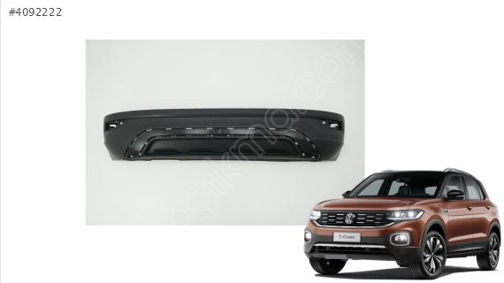 2GM807521 VW T-CROSS 19 TAMPON ARKA ALT SIYAH