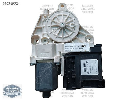 AUDİ A3 SOL ÖN CAM MOTORU ORJİNAL ÇIKMA 8P0959801