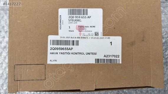 VW-AUDİ-SEAT-SKODA- AİRBAG BEYNİ 2Q0959655AP SIFIR ORJİNAL