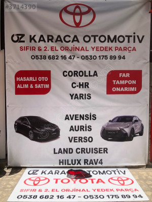 2020-2025 TOYOTA COROLLA ÇIKMA ORJINAL ARKA DIŞ STOP