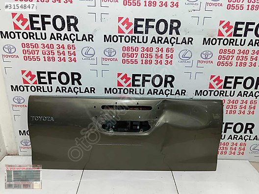TOYOTA HİLUX BAGAJ KAPAĞI ÇIKMA ORJİNAL YEDEK PARÇA 20-24
