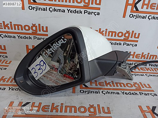 VW GOLF 7 ORJİNAL KAPI AYNASI MANUEL KATLANIR SOL ELEKTRİKLİ HAT