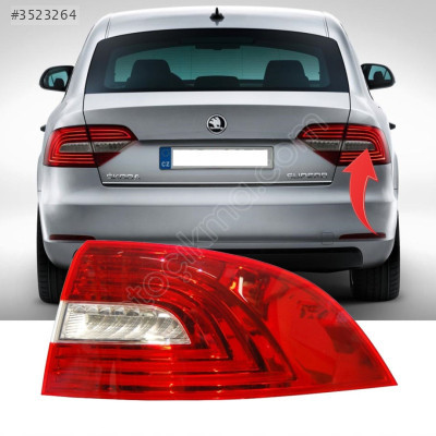 3T5945096A Skoda Super B 13-15 Sağ Ledli Dış sTop Lambası .