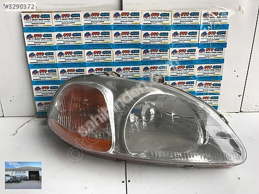 OTO CEM DEN HONDA CİVİC 1996 1998 ÇIKMA SAĞ FAR JDM TİP