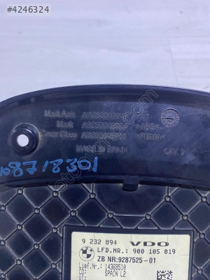 9232894 BMW F30 HIZ GÖSTERGE PANELİ ÇIKMA ORJİNAL 900105019(KPN)