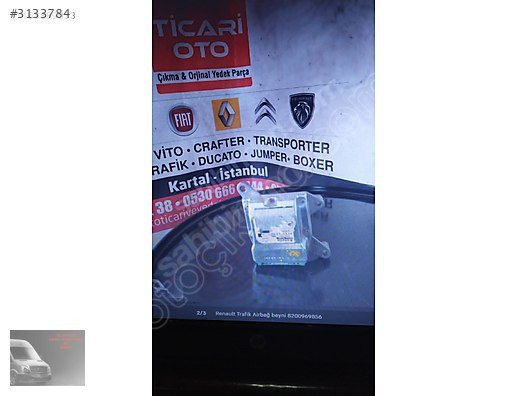 Renault Trafik airbag beyni 8200969856