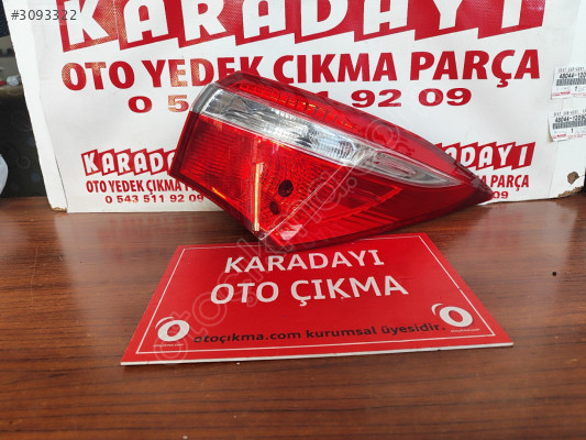 Toyota Corolla 2013-2018 sağ arka dış stop