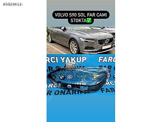 VOLVO S 90 SAĞ ÖN FAR CAMI