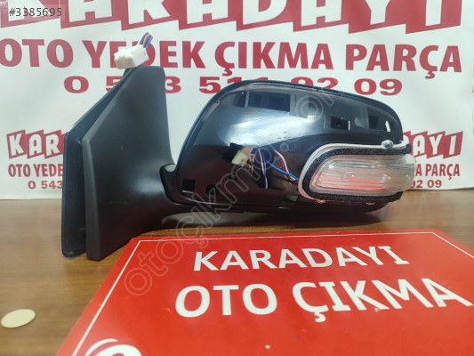 Toyota Avensis sol ayna 2006-2009 elektrikli katlanır sinyalli
