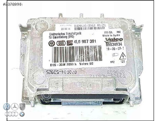BMW 1 SERİ 2006 2012 63117180050 89034934 XENON FAR BEYNİ