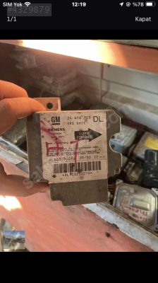 Opel astra G kasası airbag beyni