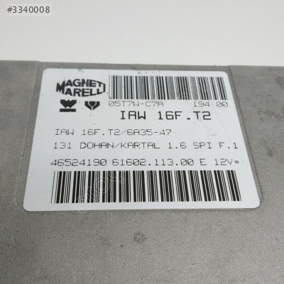 DOGAN KARTAL 1.6 İE MOTOR BEYNİ IAW 16F.T2 46524190