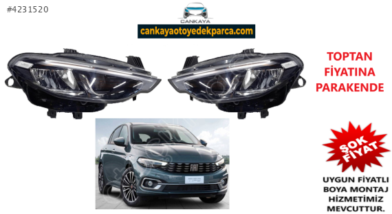 EGEA ÜSTTEN LEDLİ ÖN FAR SIFIR ADET FİYAT  52213282-52213284