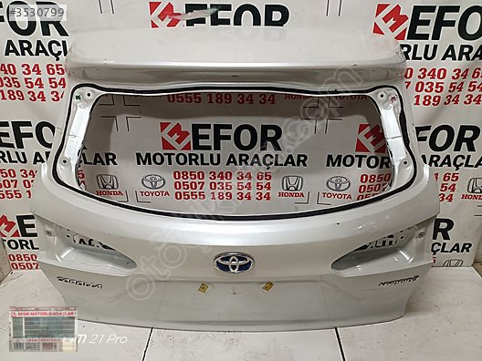 TOYOTA COROLLA CROSS BAGAJ KAPAĞI ÇIKMA ORİJİNAL PARÇA2023-2024