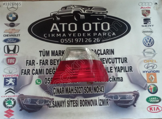 BMW 3 SERİSİ E46 ORJİNAL CIKMA SAĞ STOP