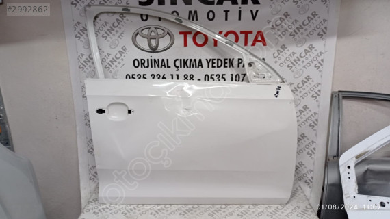 SİNCAR OTO'DAN SKODA RAPİD 2013 2018 SAĞ ÖN KAPI ÇIKMA ORJİNAL