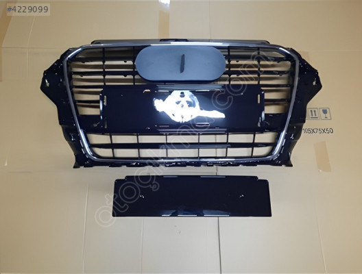 AUDI A3 HB ÖN PANJUR PARLAK SİYAH PLAKALIKLI 2013-2017 8V3853651