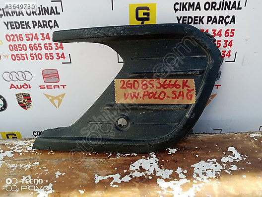 VOLKSWAGEN POLO 2021-2023 ÖN TAMPON SAĞ SİS KAPAĞI OEM 2g0853666