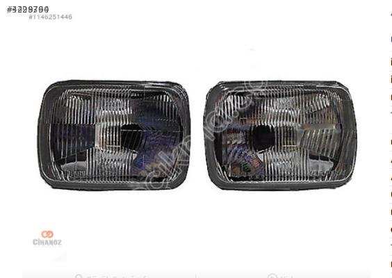 Toyota Hilux Kare Far 1990 1997 - Sağ Sol -