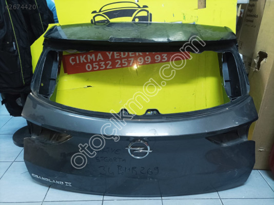 OPEL GRANDLAND X BAGAJ KAPAĞI GRİ ÇIKMA ORJİNAL YEDEK PARÇA