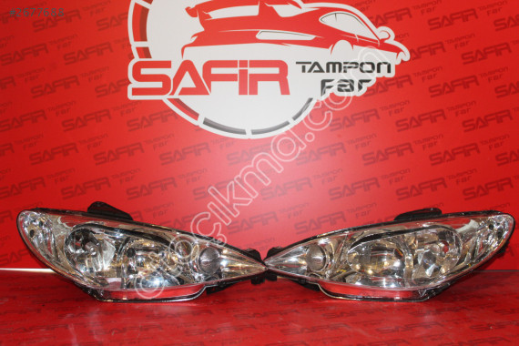 PEUGEOT 206 1998-2008 MODEL ŞEFFAF ÖN FAR LAMBASI TAKIMI