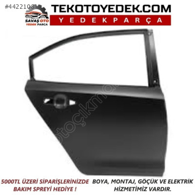 COROLLA ARKA KAPI SAĞ SOL 2019 VE ÜZERİ / KAMPANYA