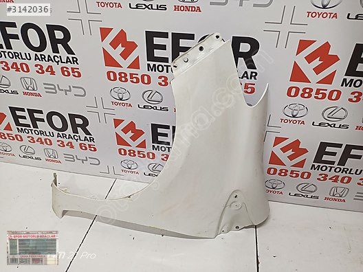 TOYOTA YARİS SOL ÖN ÇAMURLUK ÇIKMA ORİJİNAL PARÇA 2012-2019