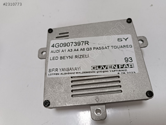 AUDİ A1 A3 A4 A6 Q3 PASSAT TOUAREG LED BEYNİ RİZELİ 4G090739