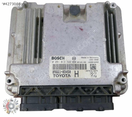 0281012322 89661-0D450 TOYOTA YARİS 1.4 MOTOR BEYNİ