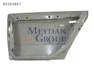 AUDI A6- 98/01; ARKA KAPI SAĞ DİREKSİZ VE ÇERÇEVESİZ (GRİ