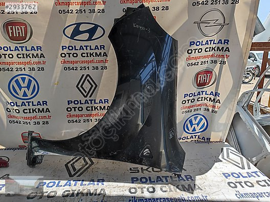 Renault Kangoo 3 ön sol çamurluk Orjinal siyah hasarsız