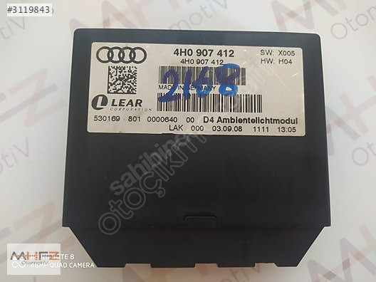 AUDİ A8 KONTROL UNİTESİ 4H0907412