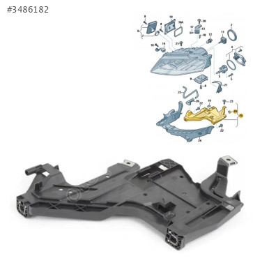 8K0941453 FAR ALT TABLA BRAKETİ L A4 08-13 .