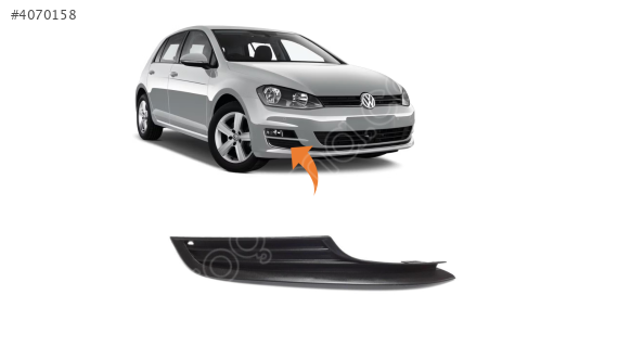 5G0853666 VW GOLF7 2013-2016 SAĞ SİS KAPAK ALT PARÇA KROMSUZ