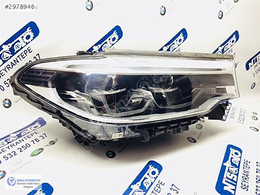 BMW 5 SERİSİ G30 5.20 SAĞ FAR ADAPTİF LEDLİ ORJ ÇIKMA 7439210-01
