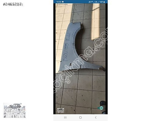 Isuzi çift kabin 99 sağ ön çamurluk