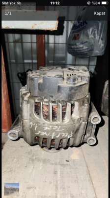 Peugoet partner tepee 1.6  şarj dinamosu