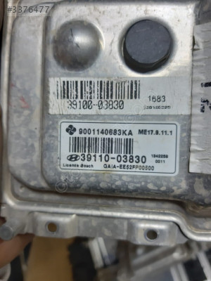 39110-03830 ME17.9.11.1 HYUNDAİ ACCENT MOTOR BEYNİ