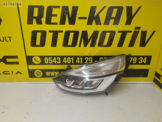 260608098R RENAULT CLİO 4 İKON SOL FAR FULL LED ORJ ÇIKMA RENKAY