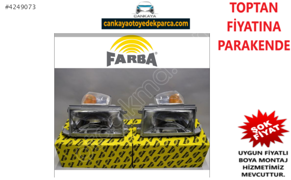 TOFAŞ ÖN FARSİNYAL  TAKIMI ORJINAL FARBA  SIFIR KAMPANYA