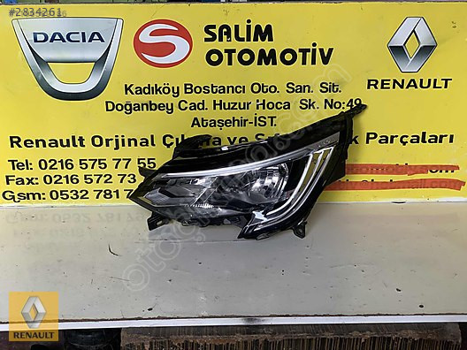RENAULT TALİANT SOL FAR ORJİNAL ÇIKMA YEDEK PARÇA SALİM OTOMOTİV