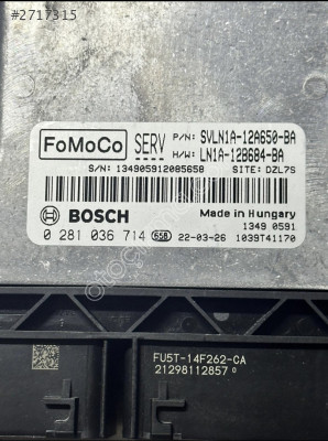 EDC17C70 0281036714 SVLN1A-12A650-BA Ford Courier ECU MOTOR