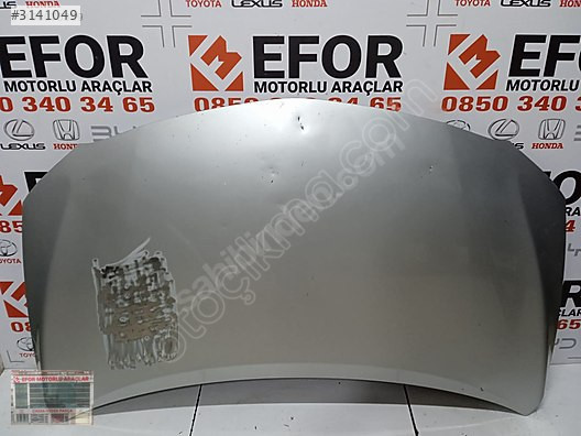 TOYOTA COROLLA MOTOR KAPUTU ÇIKMA ORİJİNAL PARÇA 2007-2012