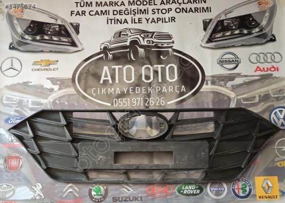 ON TAMPON ORTA IZGARA HYUNDAI I20 20-22  ORJİNAL ÇIKMA