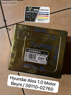 Hyundai Atos 1.0 Motor Beyni 39110 - 02760 G4HC